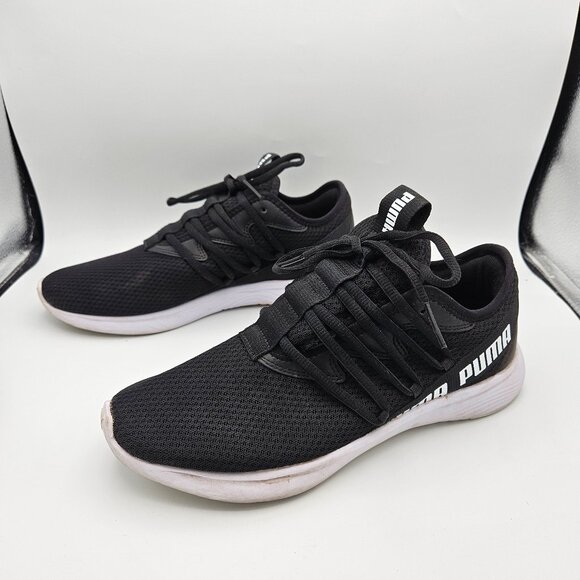 Puma Women's sneakers black and white Size 9 - Picture 1 of 5